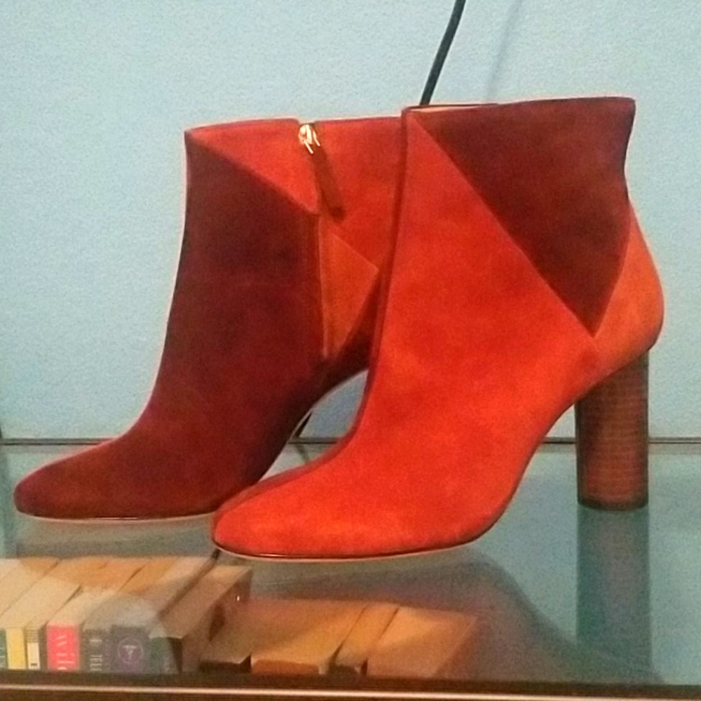 Cute Fall Ulla Johnson Patched Suede Boots!